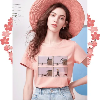 Min Hjerne, Min Angst Print Pink T-Shirt Sjove Fortræd Spoof Personlighed Vogue Summer Harajuku Casual Løs Kvinder Top Tøj