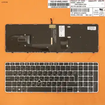 Ny Udskiftning Tastatur Til HP EliteBook 755 G3 850 G3 850 G4 ZBook 15u G3 G4 Laptop russisk RU Sølv Ramme Baggrundsbelyst