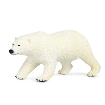 DIY Simulering Arktiske Vilde Dyr Set isbjørn Penguin Cub Zoo Model Figur Samling Kognition Pædagogisk Legetøj for Børn