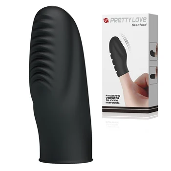 Single Speed Silicone Finger Ring-Vandtæt Clit Stimulator G-spot Finger Vibrator Sex Bullet for Par Produkter