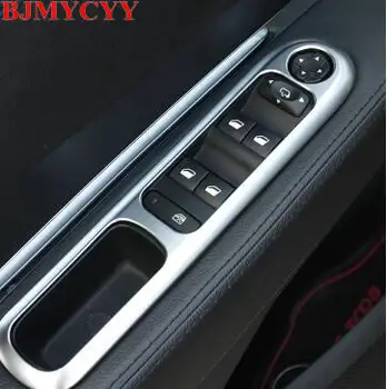 BJMYCYY Passer Til 2017 Peugeot 3008 5008 Tilbehør 4stk/sæt ABS dekorativ kasse bil vindue lift-kontakten