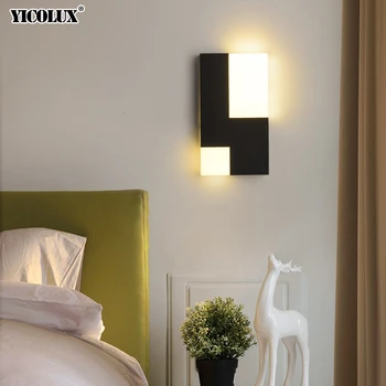 LED væglampe moderne Nordisk minimalistisk kreative personlighed kunst seng, stue, soveværelse Belysning, Installation af armaturer