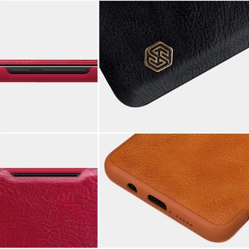 For Xiaomi Mi Note 10 Lite Flip case NILLKIN Qin Tilfældet For Xiaomi Mi Note 10 Lite dække Flip Wallet Læder taske