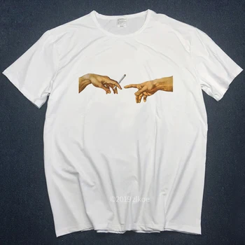 Sommeren Michelangelo mænd og Kvinder T-shirts Harajuku sjove Trykt T-shirts til Mænd Hip Hop Street Toppe T-shirts
