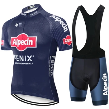 Nye alpecin fenix trøje mænd cykling shorts hurtig tør 20D gel pad sommeren ropa ciclismo hombre verano 2020
