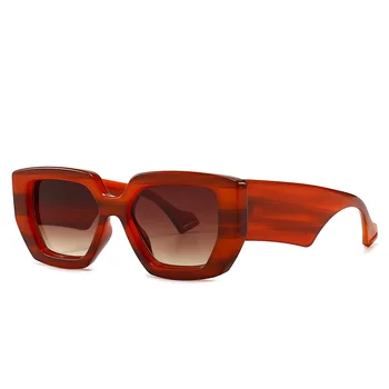 Lille Torv med Trendy Solbriller Mænd Kvinder i Hip Hop Gradient Linse solbriller Vintage Brand Designer Kvindelige UV400