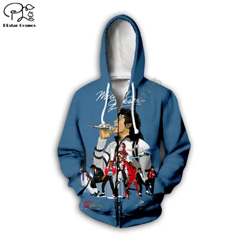 PLstar Kosmos Michael Jackson 3D Printet Hoodie/Trøje/Jakke/Herre Dame hip hop tøj Drop shipping