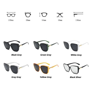 HERVI Cat Eye Designer Solbriller Kvinder 2019 Høj Kvalitet Retro Solbriller Kvinder Firkantede Briller Kvinder/Mænd Luksus Oculos De Sol