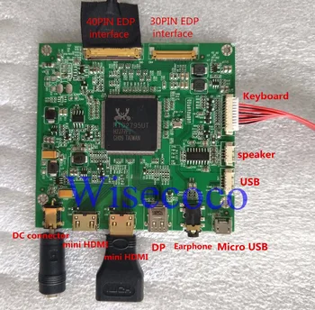 15.6 tommer 4K LCD-3840*2160 UHD-Skærm DisplayPort Driver yrelsen Vidvinkel DP-Skærm Modul Skærm Bærbar til Raspberry 3 2 1