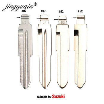 Jingyuqin 15pcs/lot #52 07# Folde Flip Uncut nøgleblad Blank for Suzuki Swift Isuzu No. 52 Udskiftning