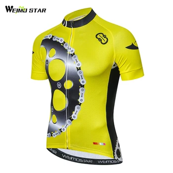 Weimostar Mænd Team Pro Cycling Jersey med Korte Ærmer bike Cykel Gear Tøj Ropa Ciclismo mtb Cykel Maillot Ciclismo