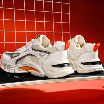 2021 Tendens Sko Til Mænd Outdoor Mesh Lace-up Afslappet Sko Letvægts Komfortable, Åndbar Walking Sneakers Feminino Shoes