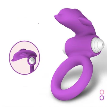 3 Typer Penis forsinkelse ring Vibrator for mænd sex Cock ring-Finger Vibrator sex legetøj for kvindens Klitoris Anillo vibrador Par legetøj