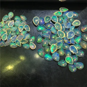 3 stk i en pakke Pære skåret opal løs smykkesten ægte, naturlig opal oval cut