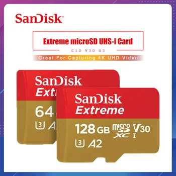Sandisk Extreme Micro SD-Kort 128g envio gratis Hukommelseskort A2 A1 V30 U3 32GB, 64GB cartao de memoria TF Flash-Kort Til Fri Skib