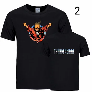 Mænds Thunderdome T-Shirt Afslappet behagelig Tee Toppe Hardcore Guiden Trykt Design T-shirt i bomuld cool kortærmet