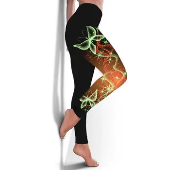 3D Print Yoga Leggings til Fitness For Kvinder er Jeggings Tynde Træning Høj Talje Sport Bukser Kører Лосины Для Фитнеса Dropshipping