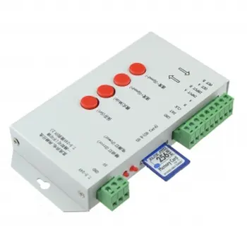 T-1000VIS programmerbare DMX512 led RGB driver med hukommelseskort WS2811 WS2801 LPD8806 LP