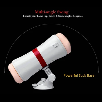 Meselo Dobbelt Huller Mandlige Masturbator Realistisk Vibrator I Skeden Anal Sex Legetøj Til Mænd Håndfri Aftagelig Sugekop Penis Træner