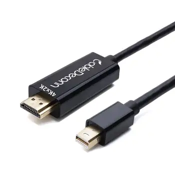 Thunderbolt mini dp Kabel-4K Mini DisplayPort til HDMI-Kabel, Ledning til Mackbook Pro iMac Projektor HDTV