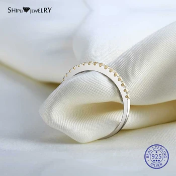 Shipei Topas Bryllup Band til Kvinder, 925 Sterling Sølv Bane Indstilling Topas Engagement Ring Fine Smykker Jubilæum Gave