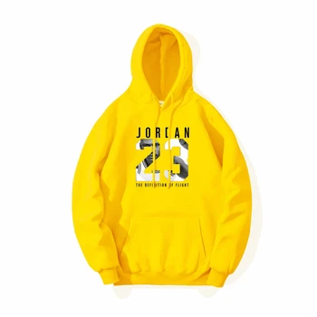 Jordan 23 Trykt Hoodie Sweatshirt Mænd 2021 Foråret Efteråret Nye Mode Hooded Pullover Harajuku Herre Hættetrøjer Hip Hop Streetwear