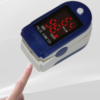 Ægte CONTEC CMS50DL LED fingerspids Puls Oximeter Spo2 pulsmåler med Blød Sort Taske