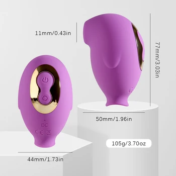 Tungen Slikke Vibrator Vagina, Klitoris Stimulator Brystvorten Massageapparat sexlegetøj til Kvinde Kvinde Masturbator 10 Speed USB Genoplade