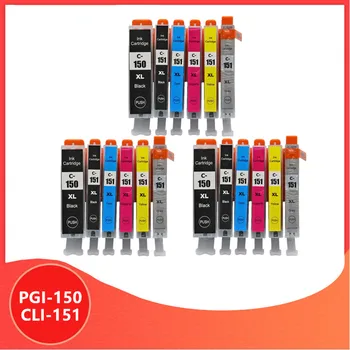 18PCS PGI150 CLI151 Kompatibel blækpatron PGI 150 CLI 151 til canon PIXMA MG7510 IP7210 iP8710 MX721 Ix6810 Printer