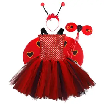 Lilla Fe Butterfly Tutu Pige Kjole Med Vinger Lyst Til Baby Piger Fødselsdag Kjoler Børn Cosplay Halloween Kostume