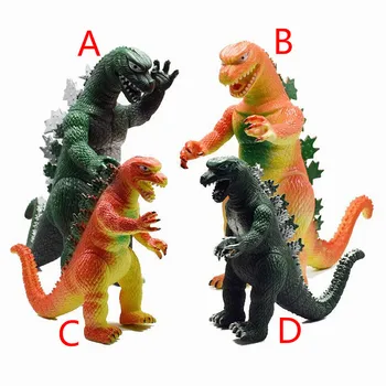 PVC-Action Figur Grøn Orange Simulering Monster Gojira Model Toy Ornamenter Legetøj til Børn Gaver