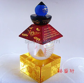Alle Buddha hemmelige hjerte hele kroppen relikvier skat kuffert tårn 5*5 farverige krystal fem hjul tower stupa 12cm høj fragt