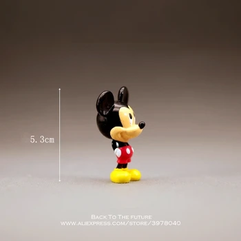 Disney Mickey Mouse 5.3 cm mini dukke Handling Figur Kropsholdning Animationsfilm Dekoration Samling Figur Toy model til børn, dreng gave