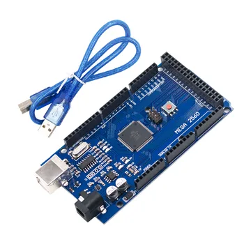 Mega 2560 R3 Mega2560 REV3 (ATmega2560-16AU CH340G) Bord med USB Kabel Kompatibel med Arduino