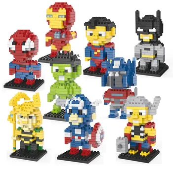 Marvel Spiderman, Superman Legetøj Lego Batman Samlet Dukke Toy Små byggesten Fancy Legetøj for Børn, der er Kompatible med Lego