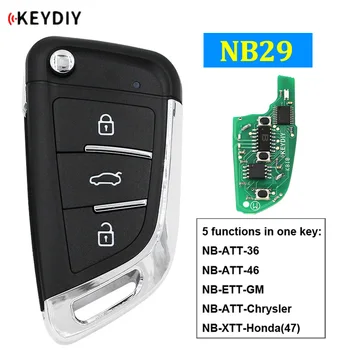 NB29 Multi-funktionelle Universal Fjernbetjening Bil Nøgle til KD900 KD900+ URG200 KD-X2 NB Serie KD Remote 5 Funktioner I Én Nøgle