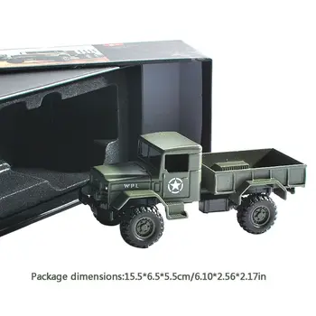 WPL MB16 1:64 Legering RC Bil Model 6 Hjul Truck Simulation Køretøj Legetøj til Børn