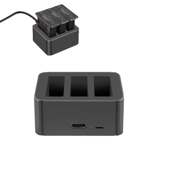 3 i 1 Oplader Adapter USB Type-c Opladning Port batterier, Oplader, dji OSMO Handling Batteri Sport Kamera Tilbehør