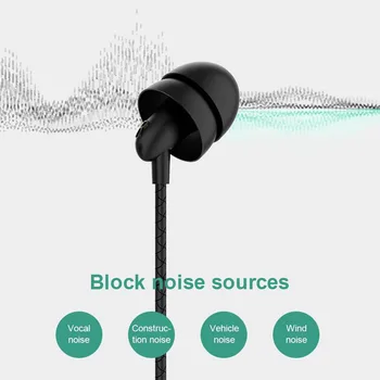 Bærbare Bluetooth-Headset Silikone Hals Hængende Ledning Kontrol Bluetooth 5.0 Stereo Sport Ørepropper Spillet Musik Sove Headset