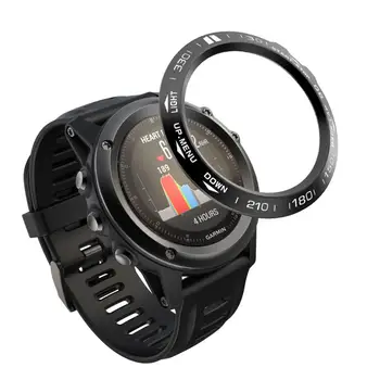 Ringen Ring Styling Frame Case for Garmin Fenix 3/Fenix 3HR Smart Ur i Rustfrit Stål Dække Anti-ridse Beskyttelse Ring