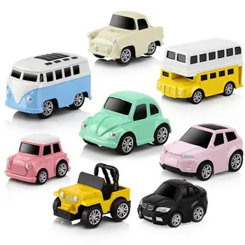 8stk/set børn Køretøj Bil Legetøj Baby, Legetøj bil, bus, jeep model for gave til børn 0-14 år