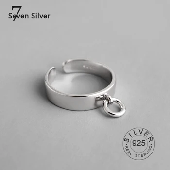 Ægte 925 sterling sølv ringe for kvinder håndtag Trendy fine Smykker Store Justerbar Antikke Ringe Anillos