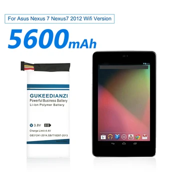GUKEEDIANZI C11-ME370T 5600mAh Batteri Til Asus Google Nexus 7 Nexus7 2012 Wifi Version Tab Tablet PC, Laptop Batteri