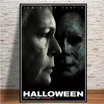 Nye Halloween Michael Myers Horror Film Tegn Gave Plakat Print Maleri Kunst Lærred Væg Billeder Stue Home Decor