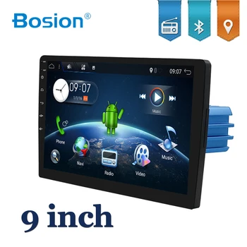 Bosion 9 tommer 1DIN bil multimedia afspiller til universal Android 10 Bil Audio Stereo Radio, GPS BT hovedenhed med wifi, usb, sd-SWC