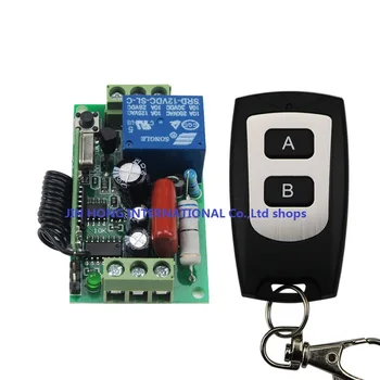 AC220V 1CH 10A Fjernbetjening Light Switch Relæ Output radiomodtager-Modul og Vandtæt Sender,