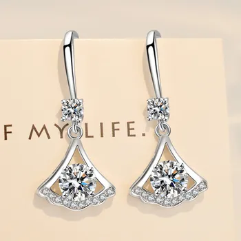 NEHZY 925 sterling sølv nyt kvinders fashion smykker i høj kvalitet crystal zircon hule enkel nederdel lang kvast hook øreringe