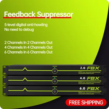 Feedback suppressor 2 i 2 ud af udførelsesfasen konference automatisk anti-hylende KTV mikrofon frekvens shifter