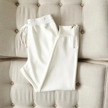 Hvid Farve Solid Enkel Løs Sweatshirt Trøjer Toppe I 2020 Vinter Hættetrøjer Kvinder England Style Fashion O-hals Kausal