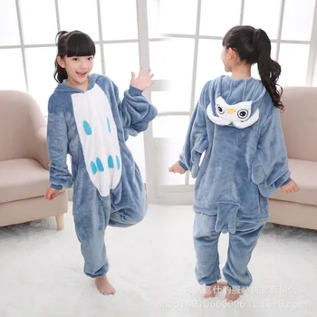 Kigurumi Pyjamas Unicorn Til Børn Piger Pyjamas Drenge Nattøj Dyr Lion Hjorte Licorne Onesie Børn Kostume Hopper